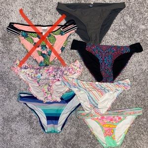 Assorted bikini bottoms